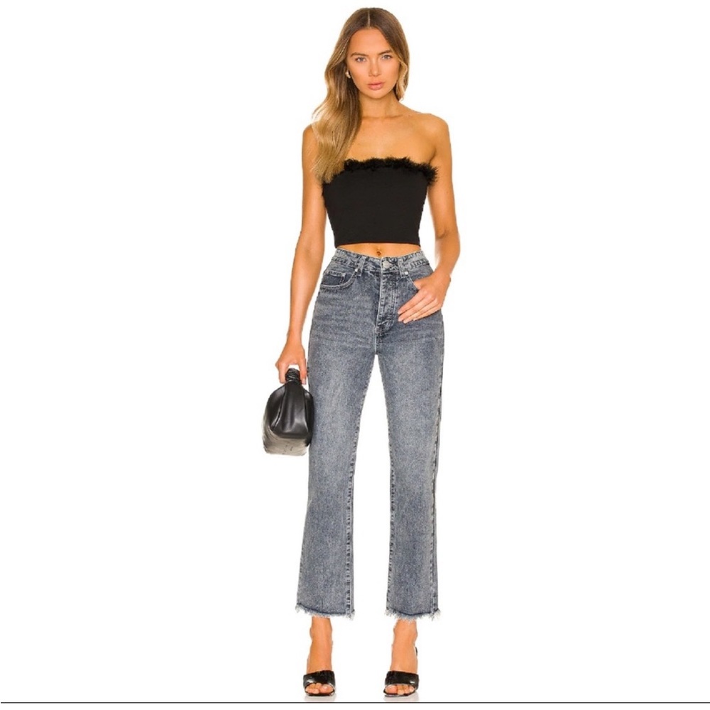 Superdown Olivia Strapless Top in Black